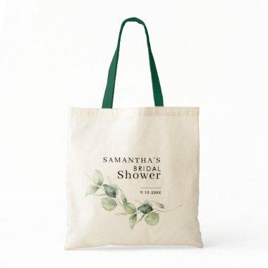 Watercolor Eucalyptus Botanical  Swag Tote Bag