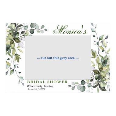 Watercolor Eucalyptus Bridal Shower Photo Prop Poster