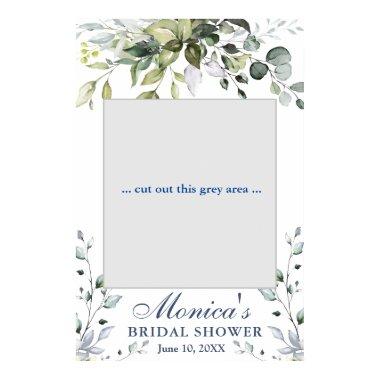 Watercolor Eucalyptus Bridal Shower Photo Prop Poster