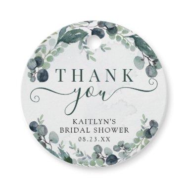 Watercolor Eucalyptus  Thank You Favor Tags