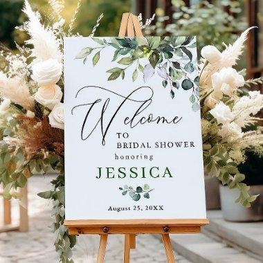 Watercolor Eucalyptus  Welcome Sign