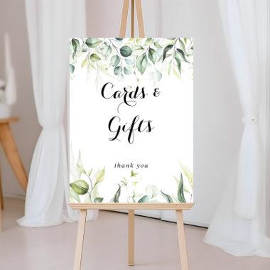 Watercolor Eucalyptus Green Invitations and Gifts Sign