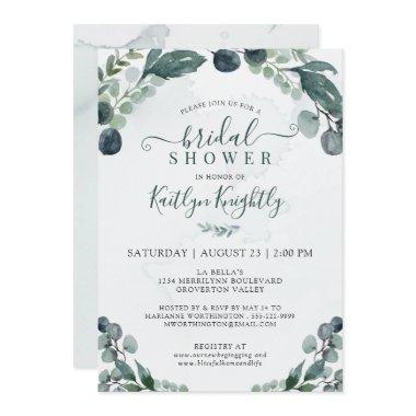 Watercolor Eucalyptus Greenery