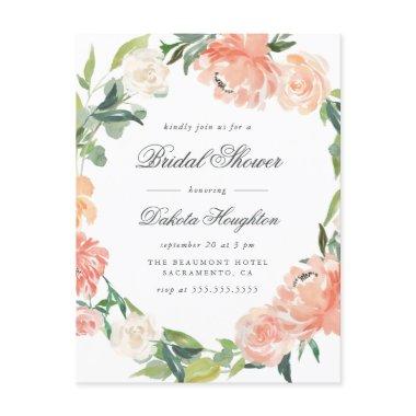 Watercolor Eucalyptus & Peonies  Invitation Post
