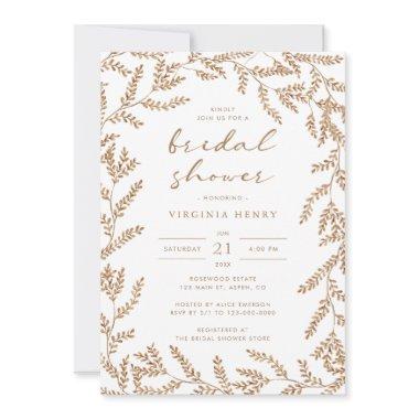 Watercolor Fall Bridal Shower Invitations