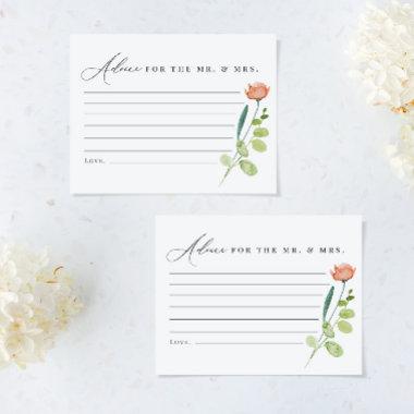 Watercolor Floral Advice for the Mr. & Mrs. Invitations