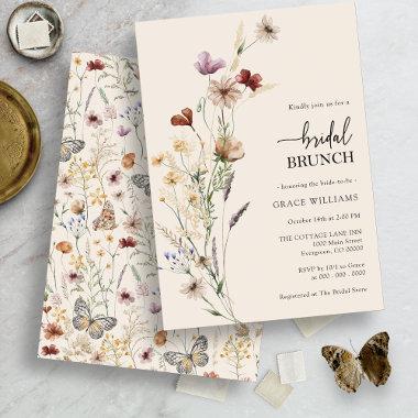 Watercolor Floral Bridal Brunch Invitations
