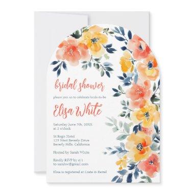 Watercolor Floral  CUSTOM Arch