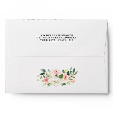 Watercolor Floral  Envelope