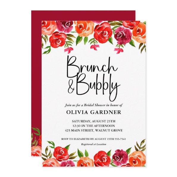 Watercolor Floral Brunch and Bubbly