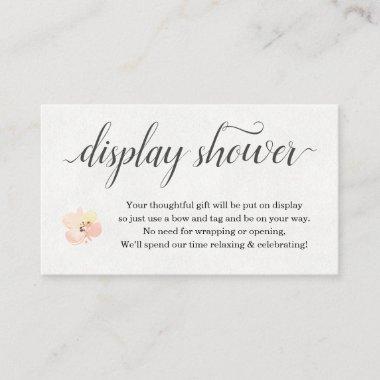 Watercolor Floral Display Shower Invitations Insert
