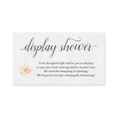 Watercolor Floral Display Shower Invitations Insert