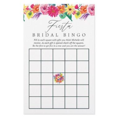 Watercolor Floral Fiesta  Bingo Game