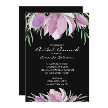 Watercolor Floral Magnolia Bridal Shower Invites