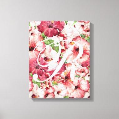 Watercolor Floral Stretched Canvas Art