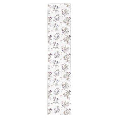 Watercolor Floral Table Runner
