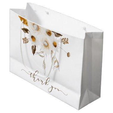 Watercolor Floral Thank You Bag