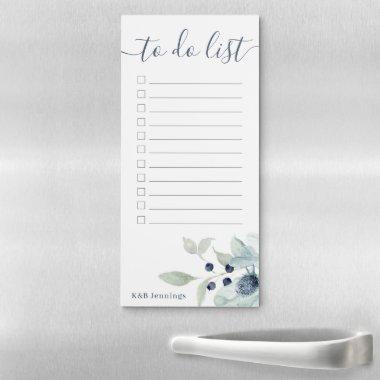 Watercolor Floral To Do List Magnetic Notepad