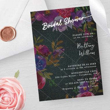 Watercolor Floral: Unique Bridal Shower Invitations