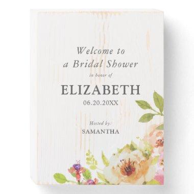 Watercolor Floral Wedding Invitations Gifts Sign