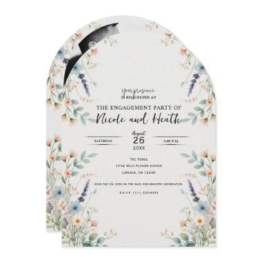 Watercolor Floral Wildflower Spring Engagement