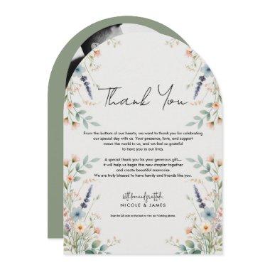 Watercolor Floral Wildflower Spring Thank You