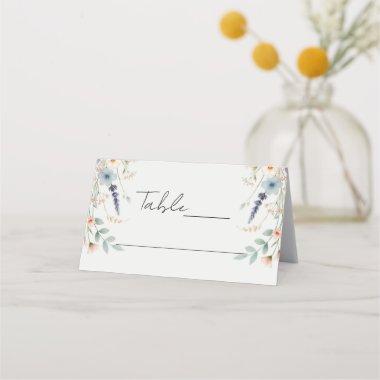 Watercolor Floral Wildflower Spring Wedding Sign Place