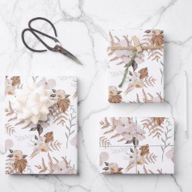 Watercolor Floral Wrapping Paper Sheets