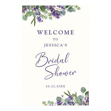 Watercolor Flower  Welcome Poster