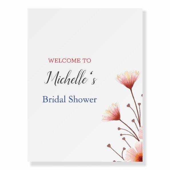 Watercolor Flowers Cute  Foam Board