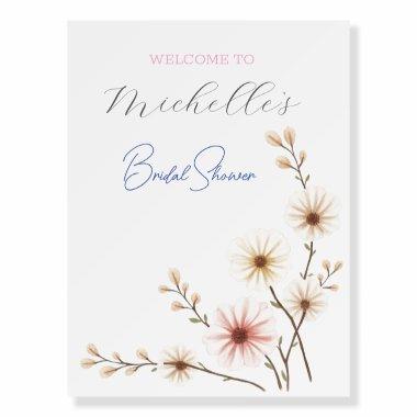 Watercolor Flowers Cute  Foam Board