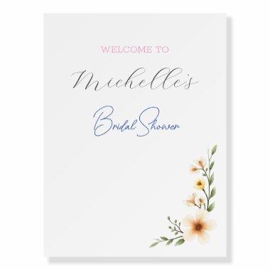 Watercolor Flowers Cute  Foam Board