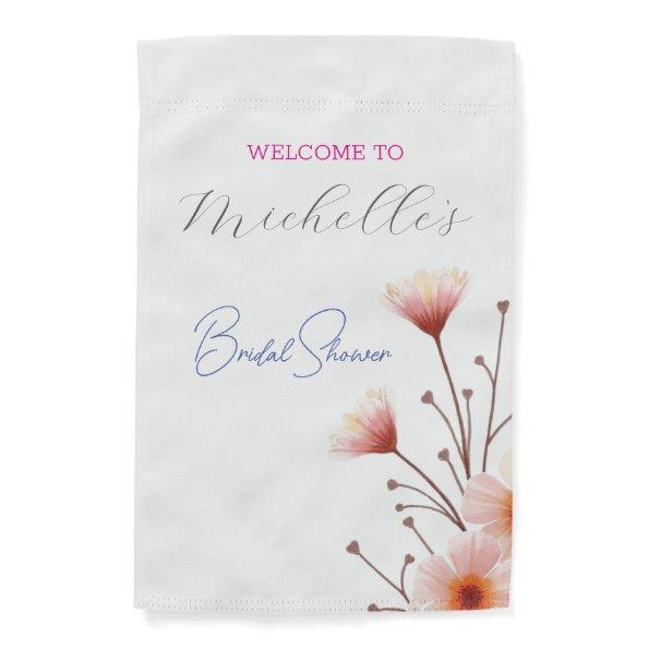Watercolor Flowers Cute  Garden Flag