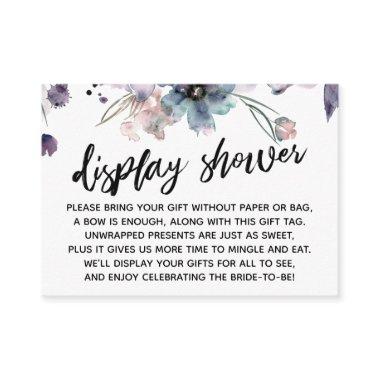 Watercolor Flowers Display  Enclosure