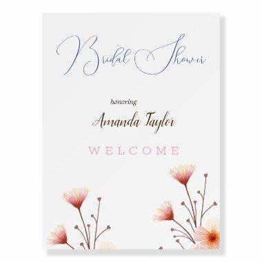 Watercolor Flowers Minimal  Foam Board