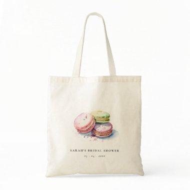 Watercolor French Macarons Bakery  Tote Bag