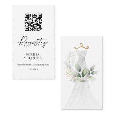 Watercolor Greenery Gold Bridal Show Registry