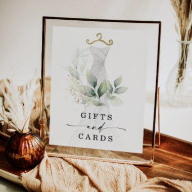Watercolor Greenery Gold  Gifts Sign