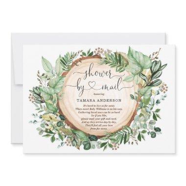 Watercolor Greenery Neutral Baby Shower By Mail Invitations