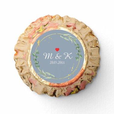 Watercolor Greenery Wedding Reese's Peanut Butter Cups
