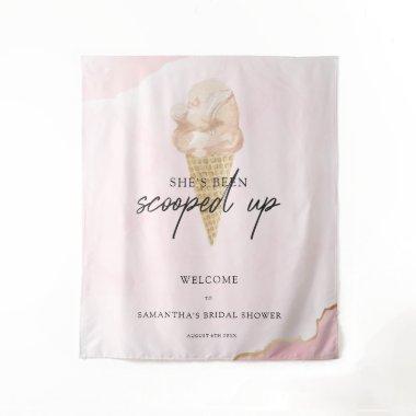 Watercolor Ice Cream  Welcome Tapestry