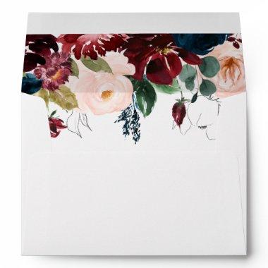 Watercolor Illustrated Fall Wedding Invitations Envelope