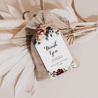 Watercolor Illustrated Fall Wedding Thank You Gift Tags