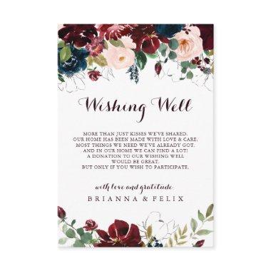 Watercolor Illustrated Fall Wedding Wishing Well Enclosure Invitations