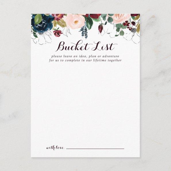 Watercolor Illustrated Wedding Bucket List Invitations