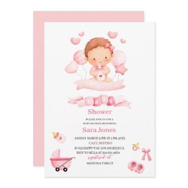 Watercolor it is girl Boho Nursery Baby Shower