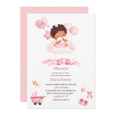 Watercolor it is girl Boho Nursery Baby Shower