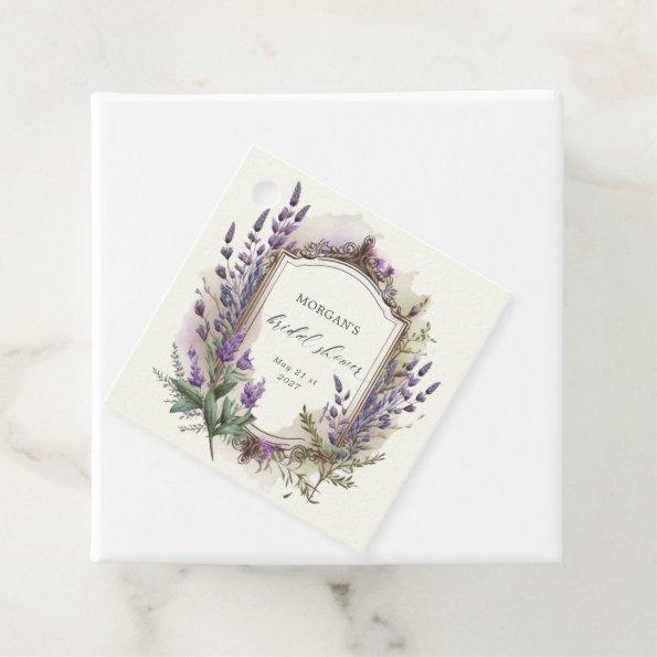Watercolor Lavender Regal  Favor Tags