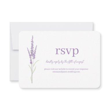 Watercolor Lavender RSVP Wedding Site