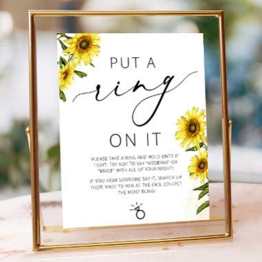 Watercolor Lemon Ring Game  Sign